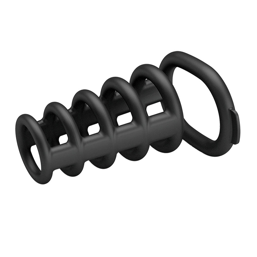 Party Up KIM Cock Cage - Black Cock Ring Cage